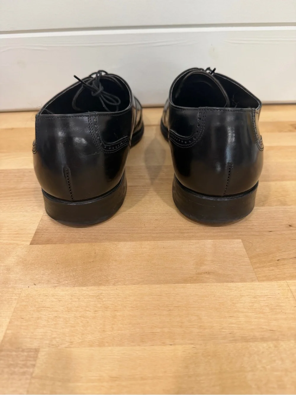 Hanover‎ Master Flex Classic Black Leather Cap-Toe Men’s Dress Shoes